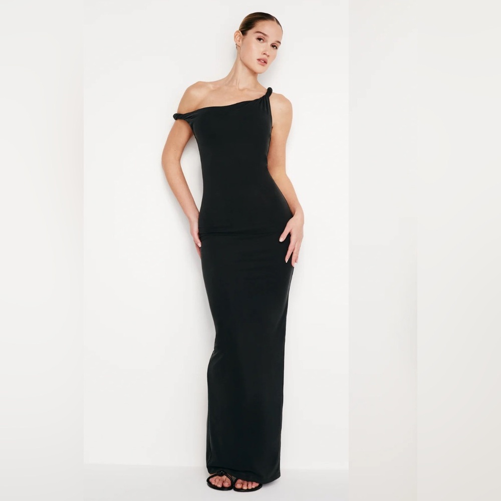 GOOD AMERICAN SANDWASHED JERSEY MAXI DRESS